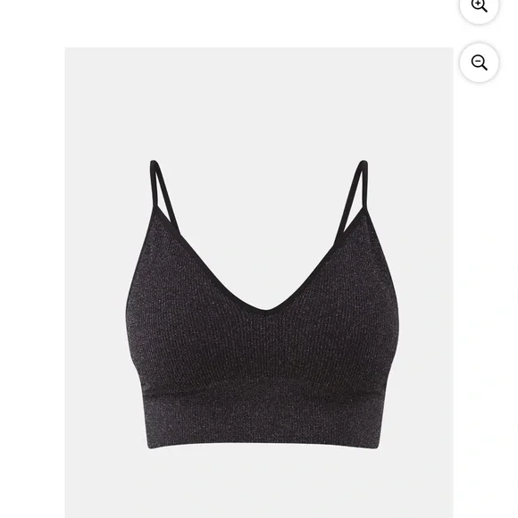 No Boundaries Women's Shimmer V-Neck Brami - Picture 11 of 16